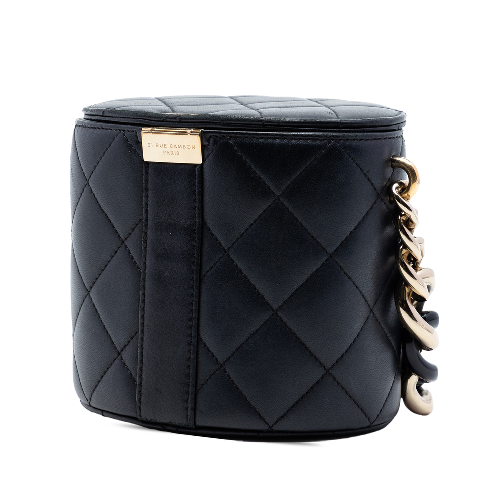 Pre-Loved Chanel CC Lambskin Elegant Chain Vanity Case - Picture 2 of 6
